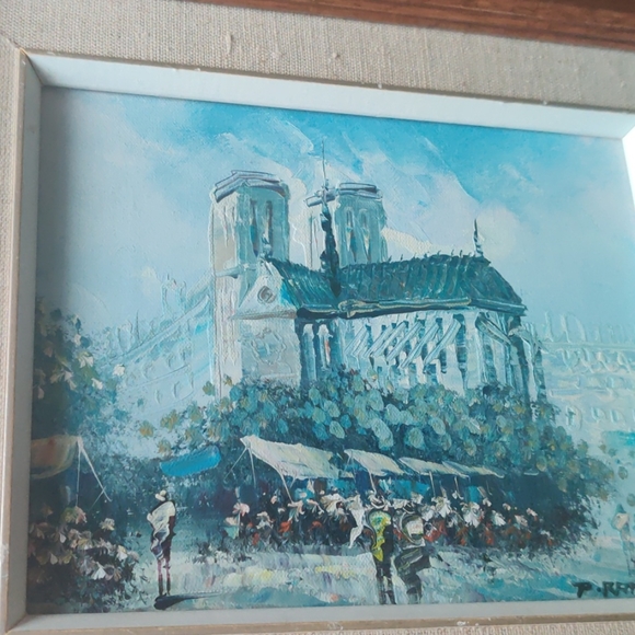 Original Paris painting on canvas by P.Rambert - Picture 10 of 12